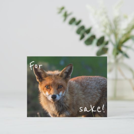 Voor Fox Sake Briefkaart (Staand voorkant)