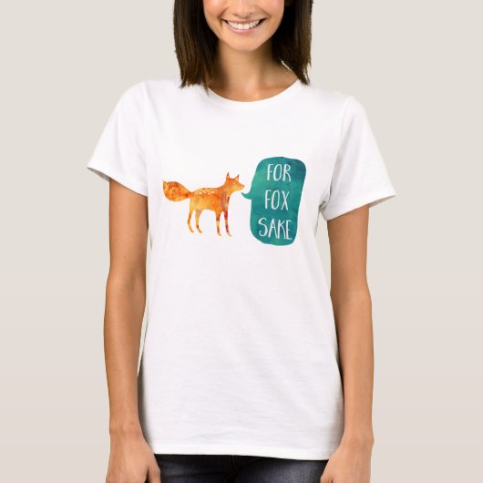 Voor Fox Sake Crop Vest T-shirt (Voorkant)