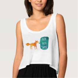 Voor Fox Sake Crop Vest T-shirt