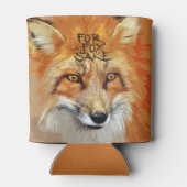 Voor Fox Sake Design Blikjeskoeler (Achterkant)