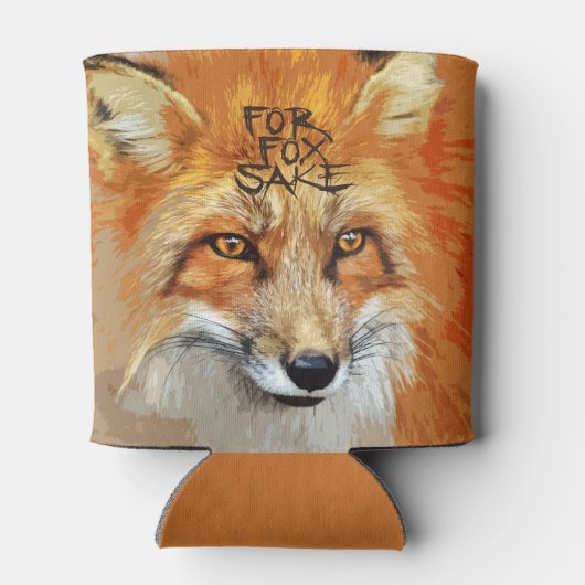 Voor Fox Sake Design Blikjeskoeler (Achterkant)