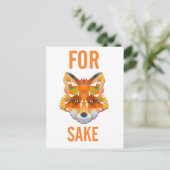 Voor Fox Sake Funny Briefkaart (Staand voorkant)