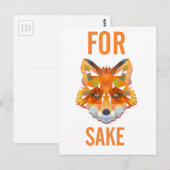 Voor Fox Sake Funny Briefkaart (Voorkant / Achterkant)