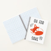 Voor Fox Sake Funny Reynard Animal Vixen Notitieboek (Binnen)