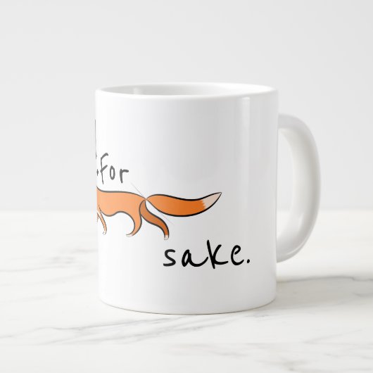 Voor Fox Sake Grote Koffiekop (Voorkant rechts)