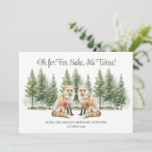 Voor Fox Sake is het de tweeling Woodland Fox zwan Aankondiging (Staand voorkant)