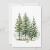 Voor Fox Sake is het Twins Baby shower Invitation Kaart (Achterkant)