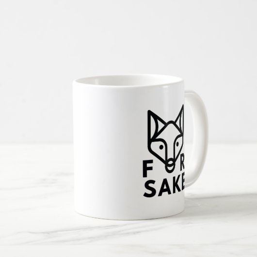 Voor Fox Sake Koffiemok (Voorkant rechts)