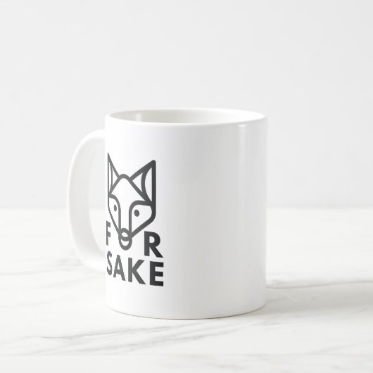 Voor Fox Sake Koffiemok (Voorkant links)