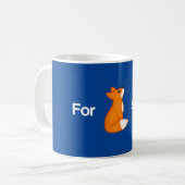 Voor Fox Sake. Koffiemok (Voorkant links)