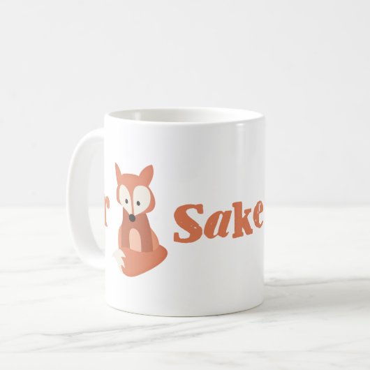 Voor Fox Sake Koffiemok (Voorkant links)