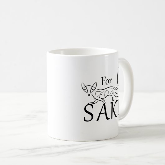 Voor Fox Sake Koffiemok (Voorkant rechts)