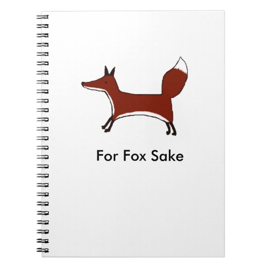 Voor Fox Sake-laptop Notitieboek (Voorkant)