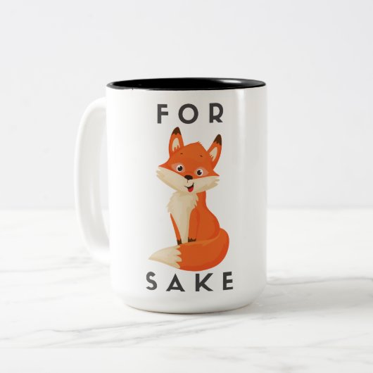 Voor Fox Sake Mok (Voorkant links)