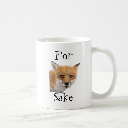 Voor Fox Sake. -mok Koffiemok (Rechts)
