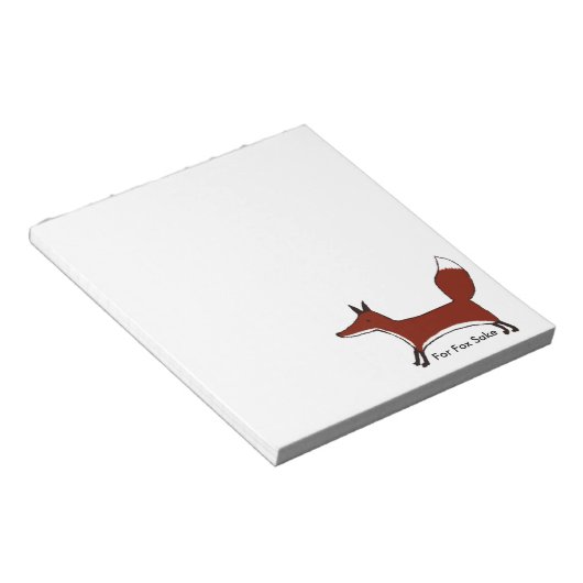 Voor Fox Sake Notitieblok (Schuin)