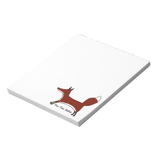 Voor Fox Sake Notitieblok (Linkerzijde)