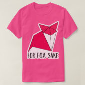 Voor Fox Sake Origami Geometric Fox T-shirt (Design voorkant)