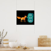 Voor Fox Sake Poster (Keuken)