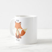 Voor Fox Sake schattig grappig Koffiemok (Voorkant links)