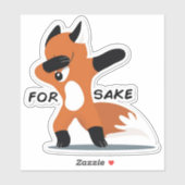 Voor Fox Sake Sticker (Vel)