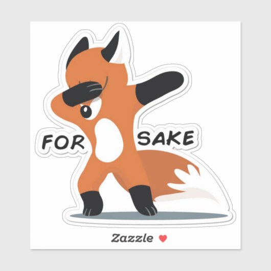 Voor Fox Sake Sticker (Vel)