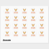 Voor Fox Sake Stop Hunting Ronde Sticker (Vel)