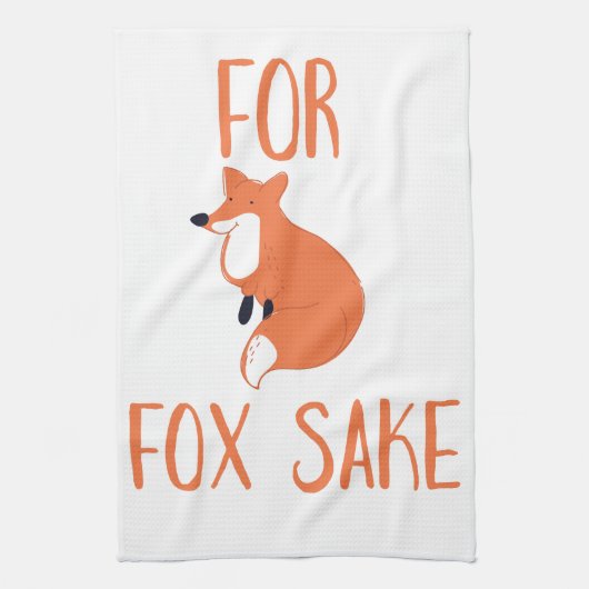 Voor Fox Sake Theedoek (Verticaal)