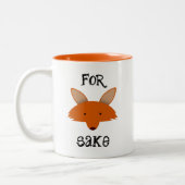 Voor Fox Sake Tweekleurige Koffiemok (Links)