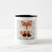 Voor Fox Sake Tweekleurige Koffiemok (Center)