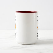 Voor Fox Sake Tweekleurige Koffiemok (Center)