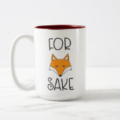 Voor Fox Sake Tweekleurige Koffiemok (Links)