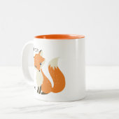 Voor Fox Sake Tweekleurige Koffiemok (Voorkant links)
