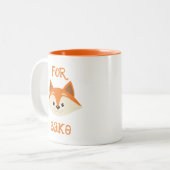 Voor Fox Sake Two-Tone Coffee Mok (Voorkant links)