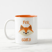Voor Fox Sake Two-Tone Coffee Mok (Links)