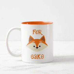 Voor Fox Sake Two-Tone Coffee Mok
