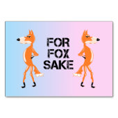 Voor Fox Sake vossen met een meningsverschil. Kaart (Voorkant)