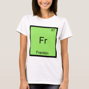 Voor - Franklin Funny Chemistry Element Symbol T-s T-shirt