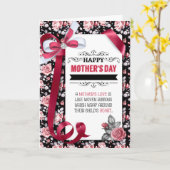 voor Friend Moederdag  roze rozen Kaart (Gele Bloem)