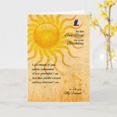 voor Friend Sentimental Sun Rise Birthday Kaart (Gele Bloem)