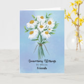 Voor Friends Wedding Jubileum Blessings Bouquet Kaart (Gele Bloem)