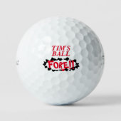 Voor! Funny gepersonaliseerde Titleist golfballen  (Voorkant)
