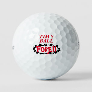 Voor! Funny gepersonaliseerde Titleist golfballen 