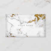Voor Gaayu Golden White Grey Marble Vip Visitekaartje (Voorkant)