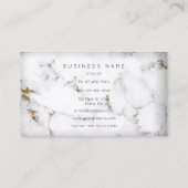 Voor Gaayu Golden White Grey Marble Vip Visitekaartje (Achterkant)