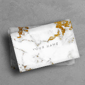 Voor Gaayu Golden White Grey Marble Vip Visitekaartje