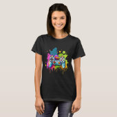 Voor Gamers Paint Controller Gaming Apparel Video T-shirt (Voorkant volledig)
