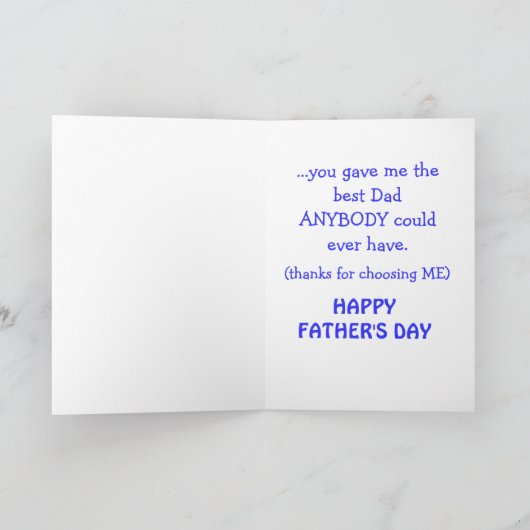 Voor geadopteerde vaders kaart (Binnen)