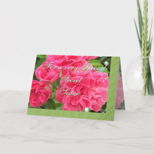 Voor geheim zusje-op maat kaart (Voorkant)