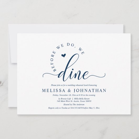 Voor gelukkig Ooit na het eten van de repetitie va Kaart (Voorkant)